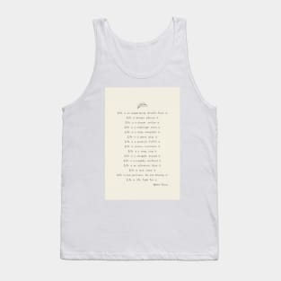 Life Is - Mother Teresa Christian Quote Tank Top
